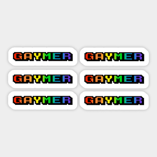 Gaymer, gay stickers, lgbt stickers Sticker